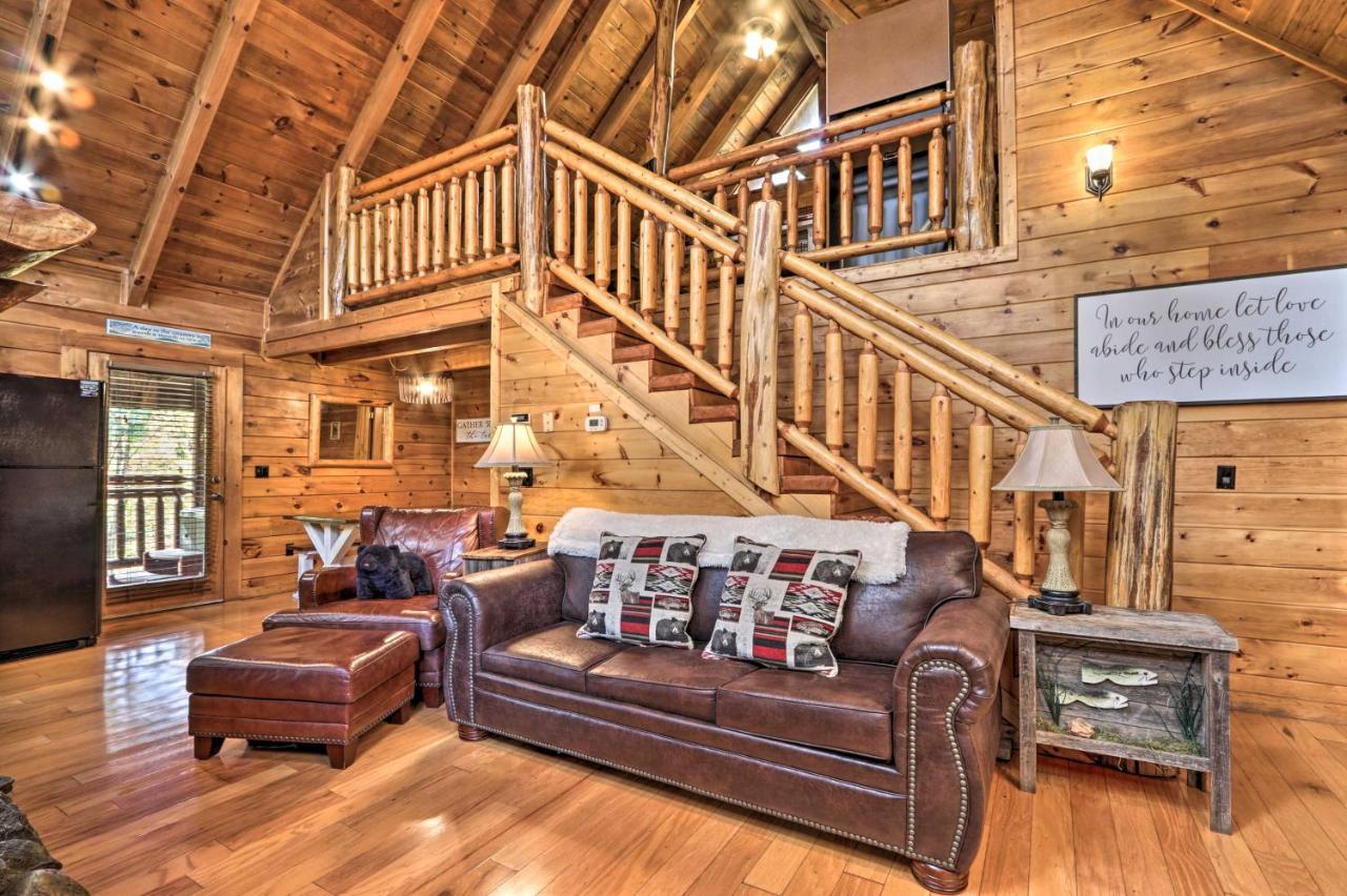 Smoky Mountain Log Cabin 7 Mi To Gatlinburg! 세비어빌 외부 사진